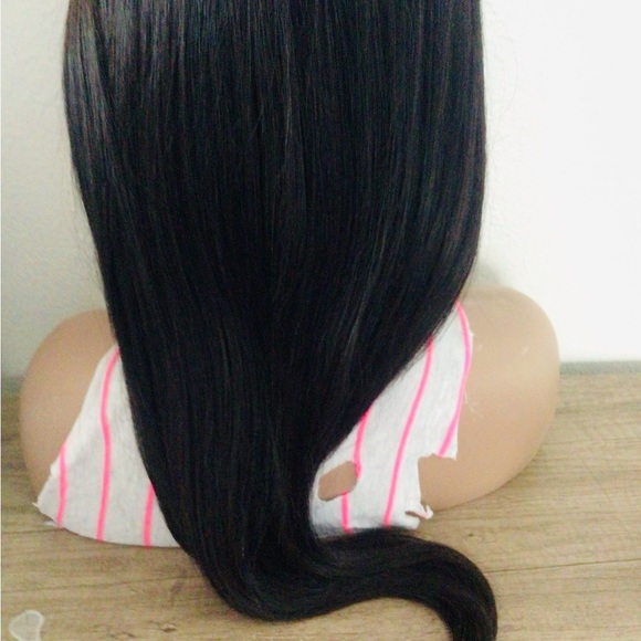 4x4 Lace At The Front Back Machine Made Human Wig Large-Cap - Picture 3 of 11